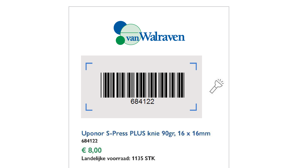 barcodes scannen via een app